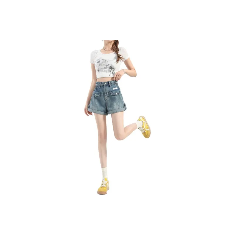 LCEVHZ'S Denim Shorts Women's-0