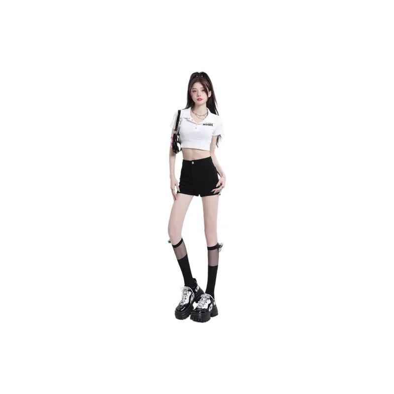 Honey Denim Shorts Women's Black-0