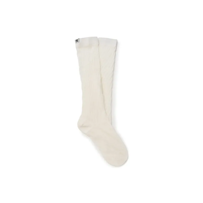 MLB New York Yankees Knee High Socks Women's 1 Pack Cream-1