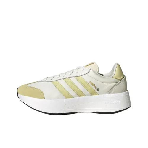 Adidas Originals CITY RNR Anti Slip Wear Resistant Low Top Running Shoes Women's Beige Yellow