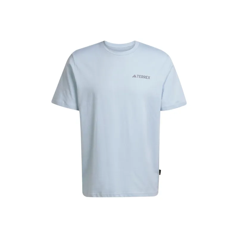 Adidas Terre SS25 POLYGIENE GRAPHIC T Shirt Men's Blue/Yellow-0