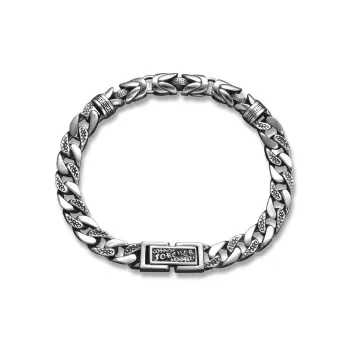 RURA 925 Sterling Silver Bracelets Unisex Silver
