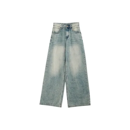 ZMHT Jeans Unisex Light Blue