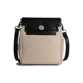 ZAVC PU Shoulder Bag Regular Women's Black & White/Black/Rose Red/Khaki/Light Brown/Green