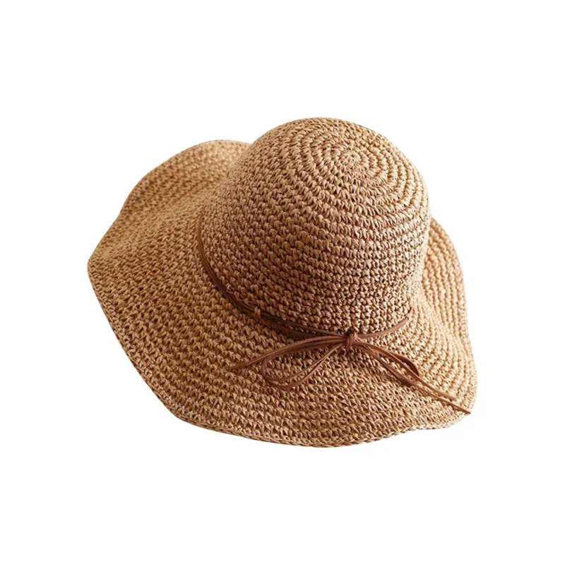 VINEY Straw Woven Sun Protection Hats Women's-0