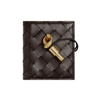 Bottega Veneta Intrecciato Lambskin Card Holder Women's Candy Color