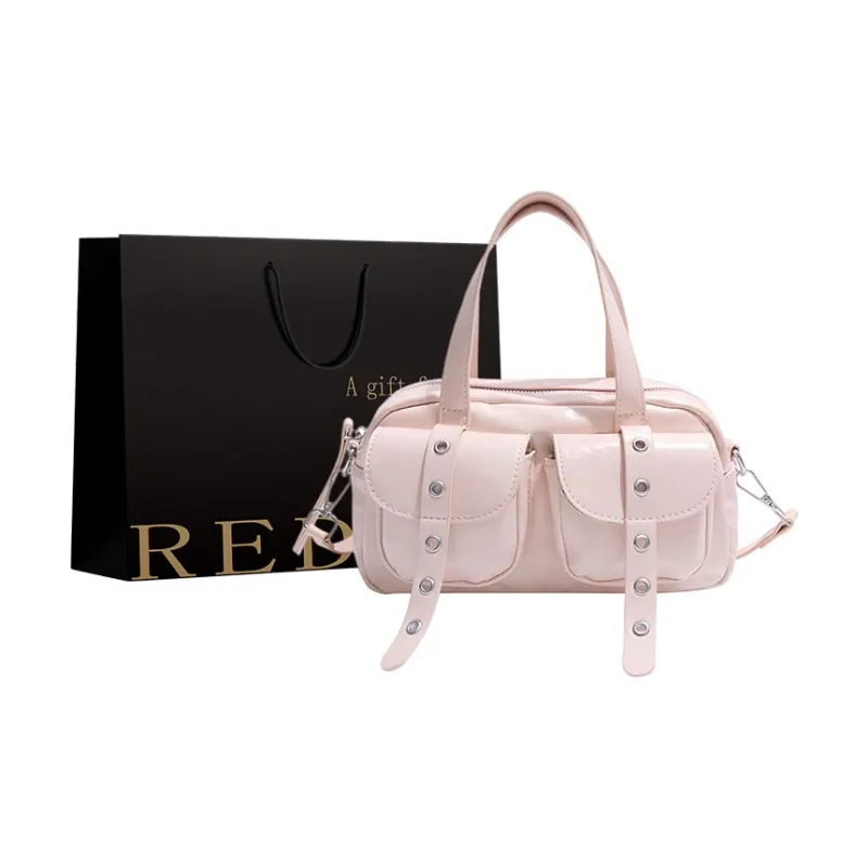 REDOO PU Handbag Women's White/Pink/Blue/Green/Black-2