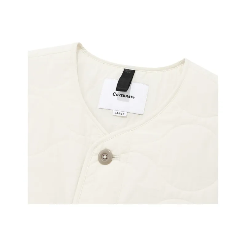 COVERNAT FW22 Vest Unisex Ivory White-2