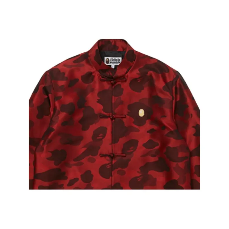 A BATHING APE Ape Head Series Jacket Men's Red-1