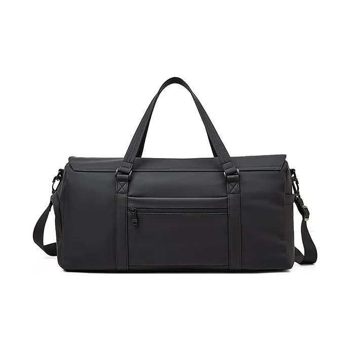 Old Man's Head Synthetic Leather Travel Bag Unisex Black/Gray-5