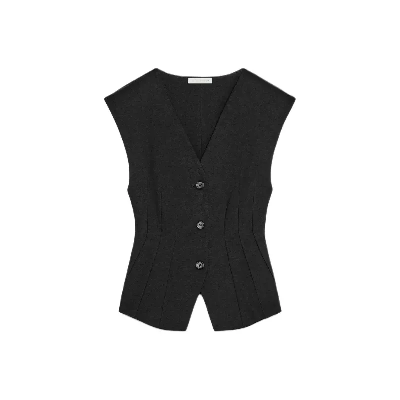 ZARA Tank Tops Women's Black-0