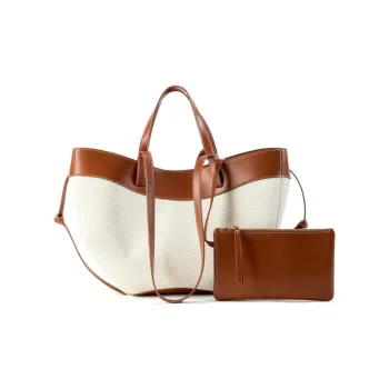 VANDEE Fabric With Cow Leather One Shoulder Handbag Regular Women's Multicolor