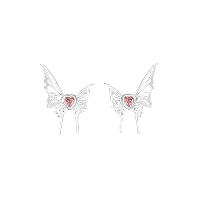 Happy Tide S925 Silver Stud Earrings Women's-0