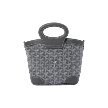 GOYARD Canvas One Shoulder Handbag Mini Women's Gray