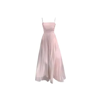 GUOZHEN Slip Dresses Women's Pink