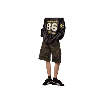 Weles Denim Shorts Unisex Camouflage