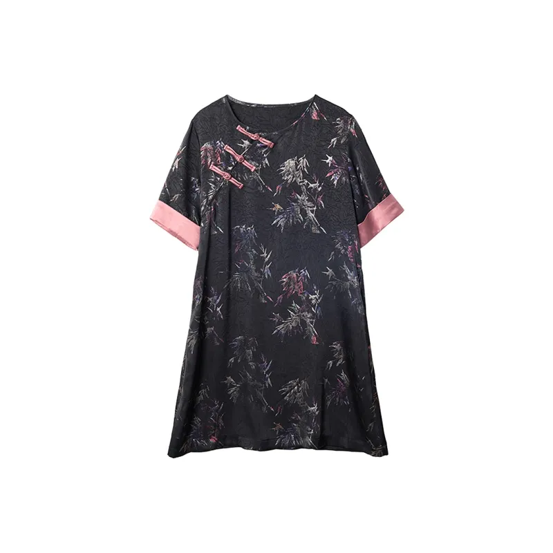 LUYOUYE Short Sleeved Dress Women's-0