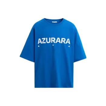 ZARA T Shirts Men Dark Blue