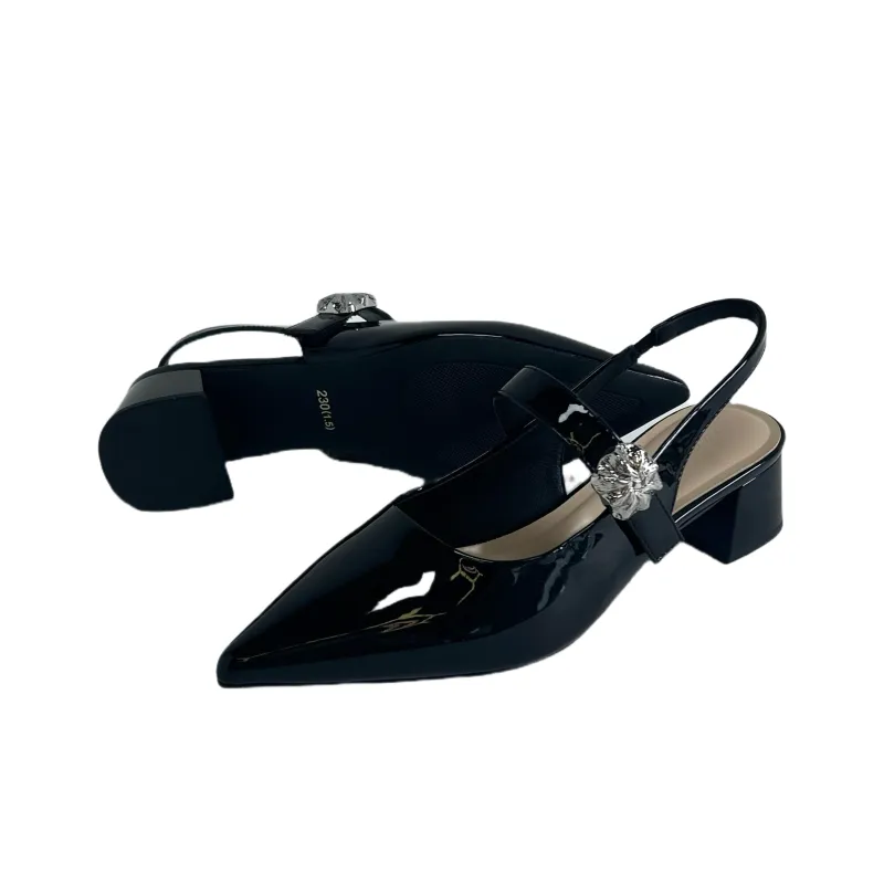 Shoe Lady Chunky Heel High Heels 4cm Women's-4
