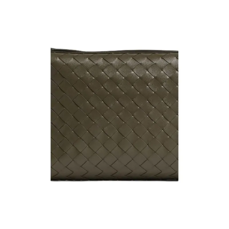 Bottega Veneta Intrecciato Calfskin One Shoulder Handbag Women's Yellow Green-2