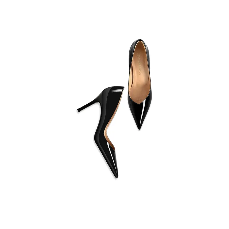 GOSO Slim Heel High Heels Women's Black-4