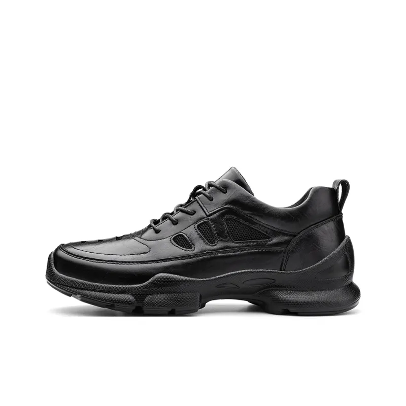 BAGE Lightweight Height Increasing Slip Resistant Low Top Casual Shoes Unisex-6