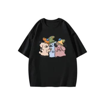 DOKZB Drop Shoulder Sleeve T Shirt Women's