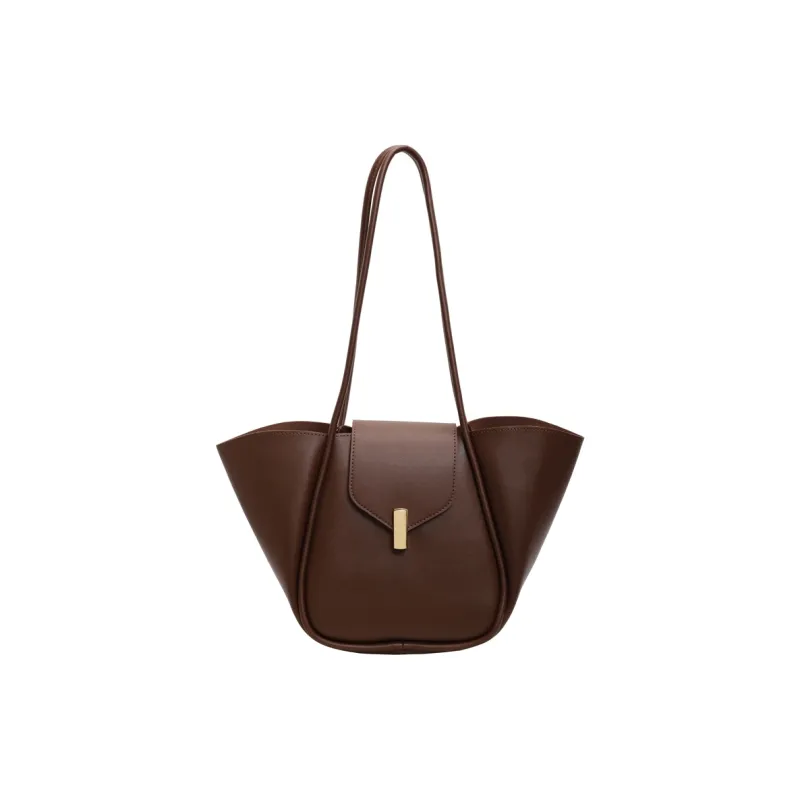 TOUTSEUL YOLO PU Shoulder Bag Women's Ecru/Black/Khaki/Coffee/Brown-16
