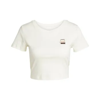 Adidas CROPPED SS25 T Shirt Women's Jade White