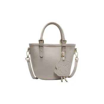 TOUTSEUL YOLO PU One Shoulder Handbag Women's Ecru/Gray/Khaki/Pink/Black