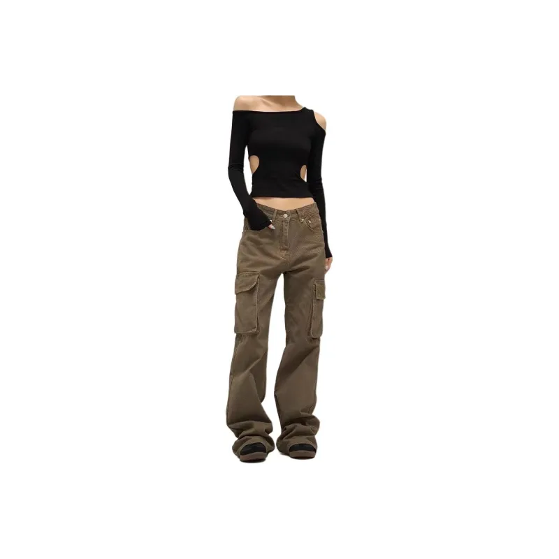 DUATOGE Casual Pants Men Brown -0