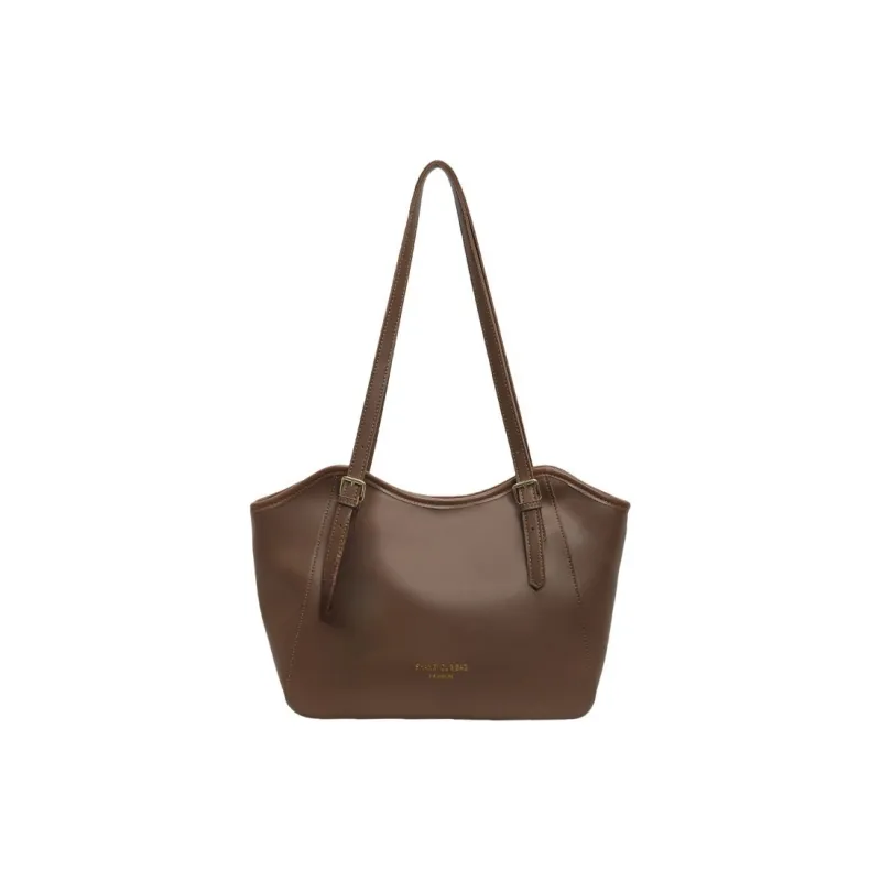 TOUTSEUL YOLO PU Shoulder Bag Women's Beige/Black/Coffee/Brown-19