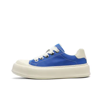 JIETEGONGYANG Shock Absorbers With Slip Resistant And Abrasion Resistant Properties Low Top Casual Shoes Men's Blue