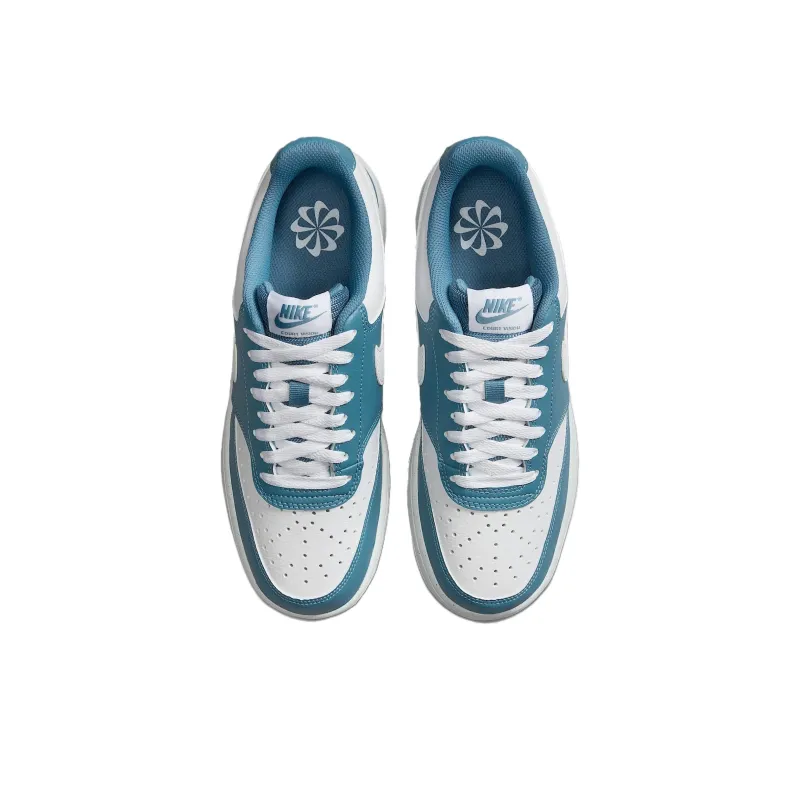 Nike Court Vision Wear resistant And Lightweight Low Top Skateboard Shoes Women's Blue-3