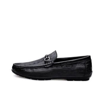 DILIKAN Men's Casual Shoes Men Low Top Black/Brown