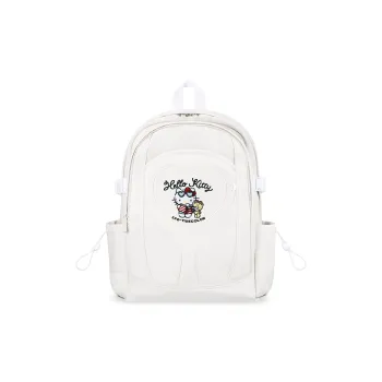 Zgo Hello Kitty Polyester Casual Bestie Outing Travel Backpack Regular Women's Ecru
