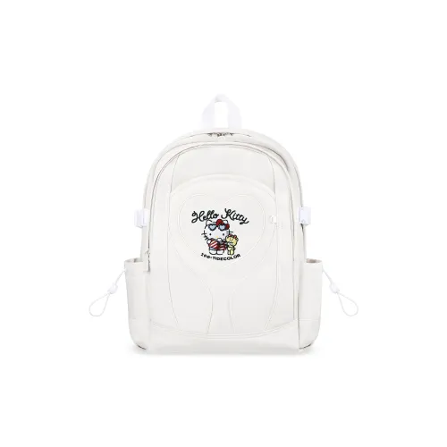 Zgo Hello Kitty Polyester Casual Bestie Outing Travel Backpack Regular Women's Ecru