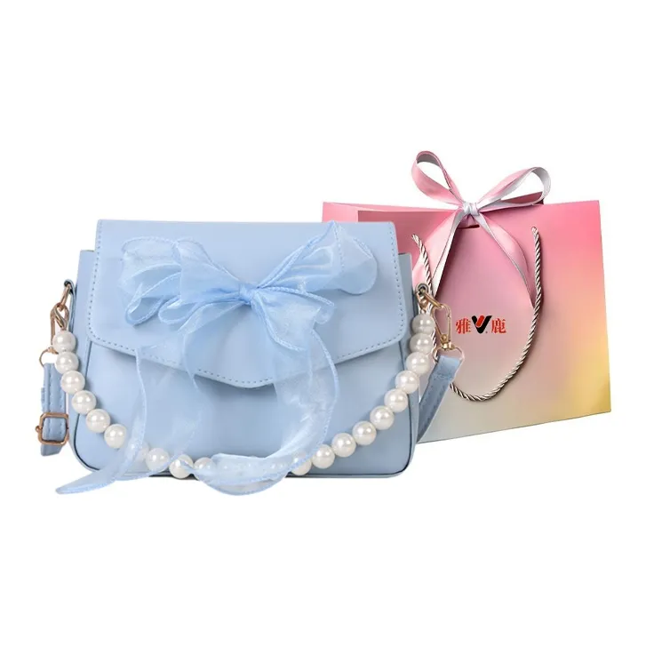 Yalu PU Shoulder Bag Women's White/Black/Blue/Pink-21