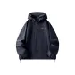 [Gorpcore Sun Protection Clothing]Navy Blue (Black Text Chest Logo with Blue Dot)