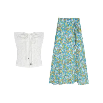 OZVO Two Piece Skirt Sets Women's