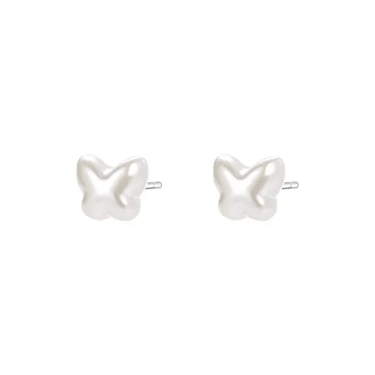 NVBBK Sterling Silver Stud Earrings Women's-0