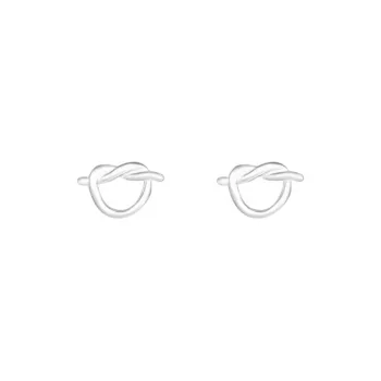 Happy Tide S999 Fine Silver Stud Earrings Women's
