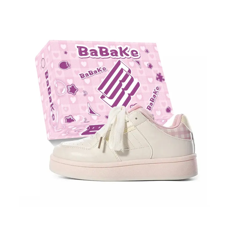 Babak Low Top Skateboard Shoes Women's Pink-0