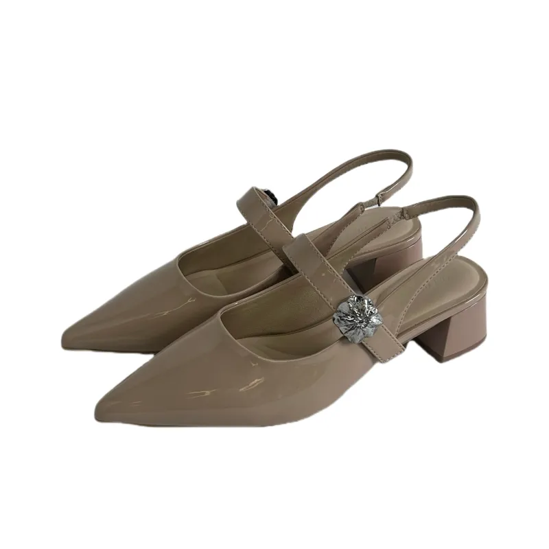 Shoe Lady Chunky Heel High Heels 4cm Women's-11