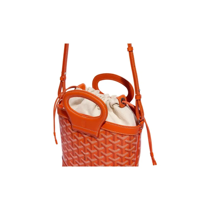 GOYARD Cow Leather Handbag Mini Women's Orange-2
