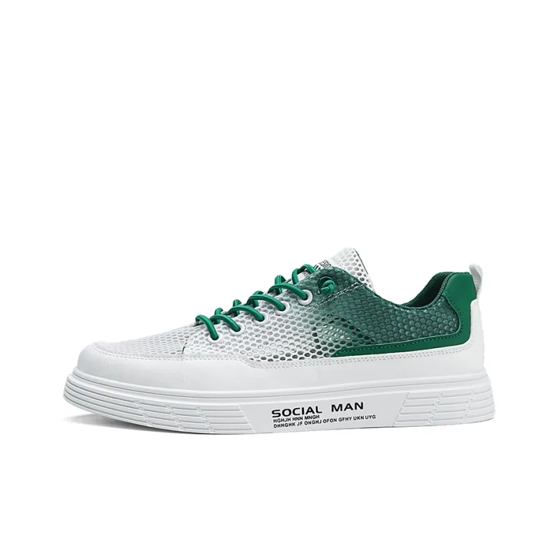 BINGO DUCK Slip Resistant Low Top Skateboard Shoes Men's-7