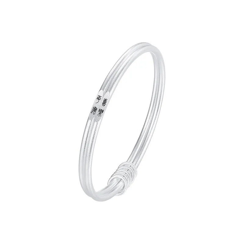 LIUXIN S 999 Fine Silver Sterling Silver Bracelets Women's-0