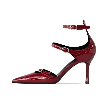 GOSO Slim Heel High Heels Women's Burgundy