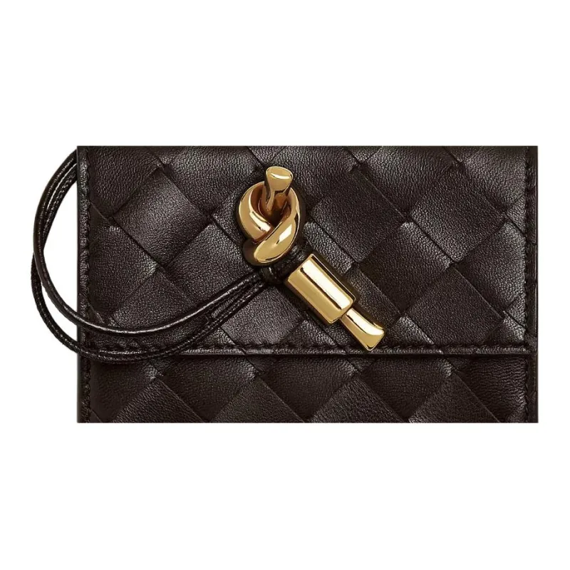 Bottega Veneta Andiamo Series Lambskin Card Holder Women's Candy Color-3