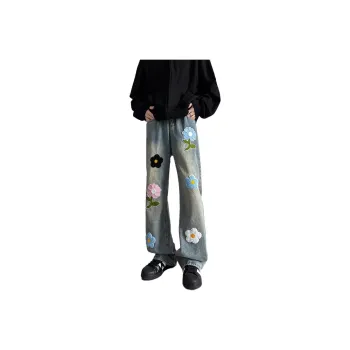 Emoji Jeans Unisex Blue